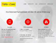 Tablet Screenshot of moto-clinic.de